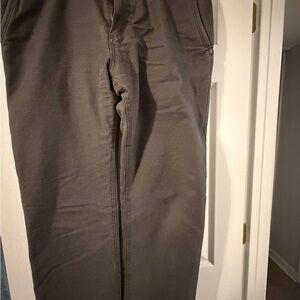 Eddie Bauer Men's Charcoal Chinos - Fleece Lined